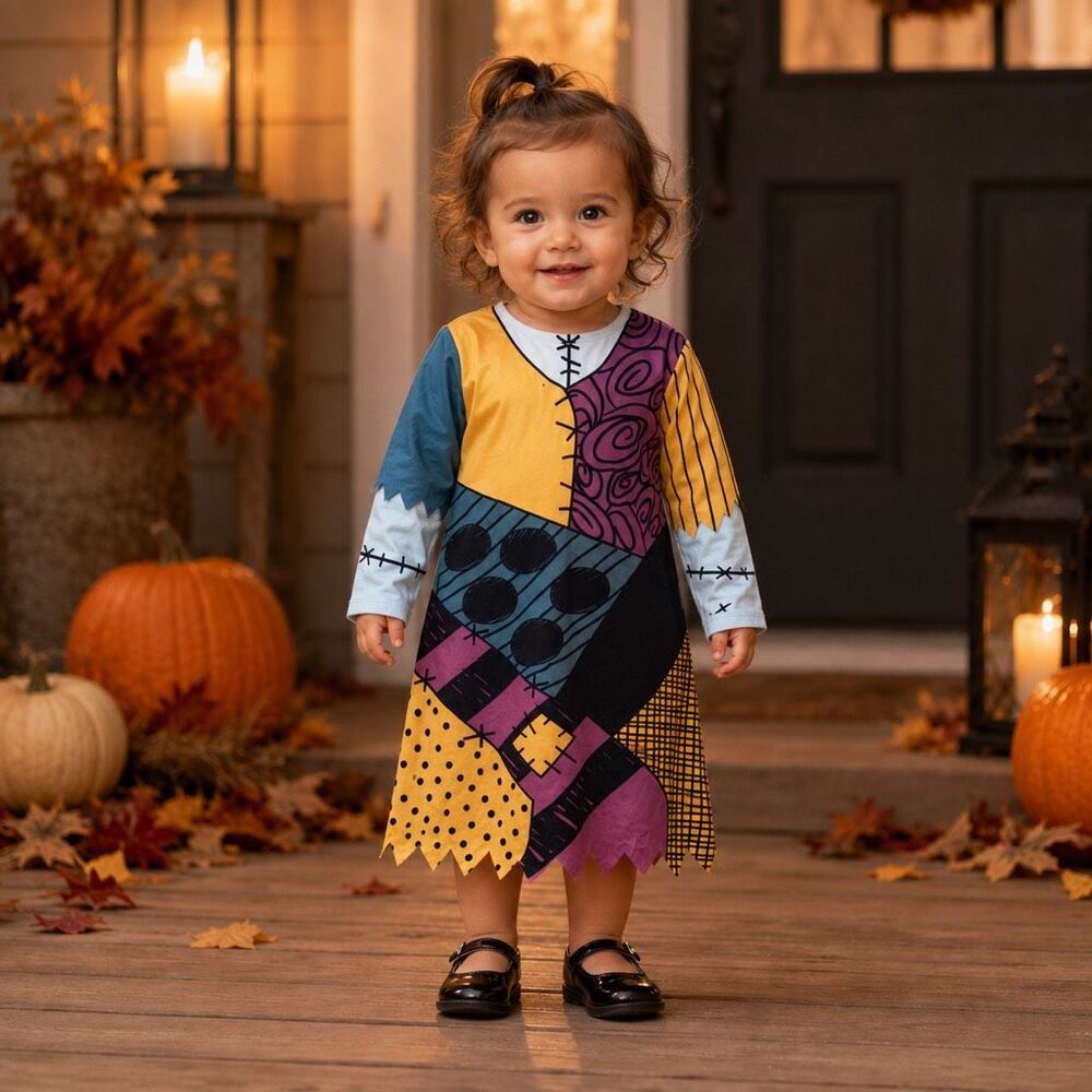 Nightmare Before Christmas Sally Costume Girl 12-24 Month Disney Store
